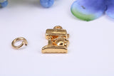 Food Mixer Charm, Made from Solid Cast Yellow Gold, British Hallmarked