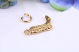 Cowboy Boot Charm, Made from Solid Cast Yellow Gold, British Hallmarked