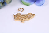 Ambulance Charm, Made from Solid Cast Yellow Gold, British Hallmarked