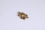 Beetle Charm, Traditional Charm, Made from Solid Cast Yellow Gold, British Hallmarked