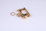 Vintage Sewing Machine Charm, Traditional Charm, Made from Solid Cast Yellow Gold, British Hallmarked