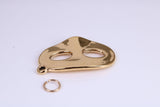 Pantomime Mask Charm, Traditional Charm, Made from Solid Cast Yellow Gold, British Hallmarked