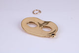 Pantomime Mask Charm, Traditional Charm, Made from Solid Cast Yellow Gold, British Hallmarked
