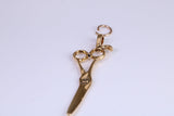 Scissor Charm, Traditional Charm, Made from Solid Cast Yellow Gold, British Hallmarked