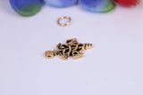 Registered Nurse Charm, Traditional Charm, Made from Solid Cast Yellow Gold, British Hallmarked