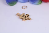 Registered Nurse Charm, Traditional Charm, Made from Solid Cast Yellow Gold, British Hallmarked