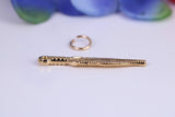 Feather Charm, Traditional Charm, Made from Solid Cast Yellow Gold, British Hallmarked