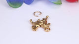 Horse Charm, Traditional Charm, Made from Solid Cast Yellow Gold, British Hallmarked