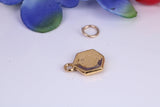 ABC Blocks Toy Charm, Traditional Charm, Made from Solid Yellow Gold, British Hallmarked, Complete with Attachment Link