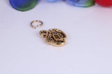Feet Charm, Traditional Charm, Made from Solid Cast Yellow Gold, British Hallmarked