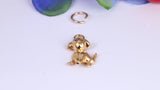 Dog Charm, Traditional Charm, Made from Solid Yellow Gold, British Hallmarked