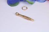 Dentist Drill Charm, Traditional Charm, Made from Solid Cast Yellow Gold, British Hallmarked