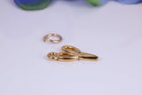 Scissor Charm, Traditional Charm, Made from Solid Cast Yellow Gold, British Hallmarked