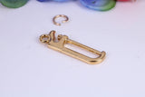 Hacksaw Charm, Traditional Charm, Made from Solid Cast Yellow Gold, British Hallmarked