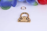 Handbag Charm, Traditional Charm, Made from Solid Cast Yellow Gold, British Hallmarked