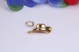 Cowboy Hat Charm, Traditional Charm, This charm is made from solid cast Yellow Gold British Hallmarked