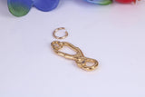 Stethoscope Charm, Traditional Charm, Made from Solid Cast Yellow Gold, British Hallmarked