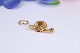 Dolphin Charm, Traditional Charm, Made from Solid Cast Yellow Gold, British Hallmarked