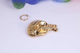 Dog Bowl Charm, Traditional Charm, Made from Solid Cast Yellow Gold, British Hallmarked