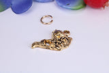 Fish Charm, Traditional Charm, Made from Solid Cast Yellow Gold, British Hallmarked