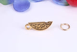Slice of Melon Charm, Traditional Charm, Made from Solid Cast Yellow Gold, British Hallmarked
