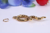 Snake Charm, Traditional Charm, Made from Solid Cast Yellow Gold, British Hallmarked