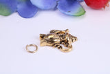 Teapot Charm, Made from Solid Cast Yellow Gold, British Hallmarked