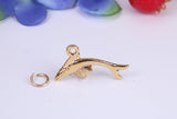 Blue Whale Charm, Traditional Charm, Made from Solid Cast Yellow Gold, British Hallmarked
