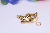 Great White Shark Charm, Made from Solid Cast Yellow Gold, British Hallmarked