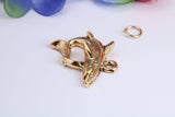 Great White Shark Charm, Made from Solid Cast Yellow Gold, British Hallmarked