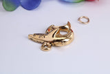 Great White Shark Charm, Made from Solid Cast Yellow Gold, British Hallmarked