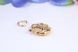 Teapot Charm, Made from Solid Cast Yellow Gold, British Hallmarked