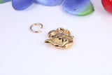 Teapot Charm, Made from Solid Cast Yellow Gold, British Hallmarked