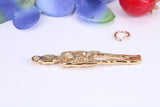 Skeleton Charm, Traditional Charm, Made from Solid Cast Yellow Gold, British Hallmarked