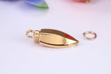 Dingy Boat Charm, Traditional Charm, Made from Solid Yellow Gold, British Hallmarked