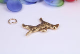 Pointer Dog Charm, Traditional Charm, Made from Solid Cast Yellow Gold, British Hallmarked