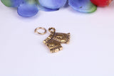 Shorts Charm, Traditional Charm, Made from Solid Cast Yellow Gold, British Hallmarked