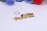 Cleaver Charm, Traditional Charm, Made from Solid Cast Yellow Gold, British Hallmarked