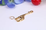 Giraffe Charm, Traditional Charm, Made from Solid Cast Yellow Gold, British Hallmarked