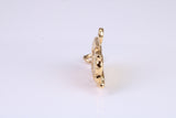Cat Charm, Traditional Charm, Made from Solid Yellow Gold, British Hallmarked, Complete with Attachment Link