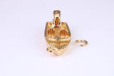 Speed Boat Charm, Traditional Charm, Made from Solid Yellow Gold, British Hallmarked, Complete with Attachment Link