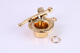Magicians Hat Charm, Traditional Charm, This charm is made from solid cast Yellow Gold British Hallmarked
