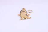 Ghost Charm, This charm is made from solid cast Yellow Gold British Hallmarked