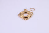Lifebuoy Charm, Traditional Charm, This charm is made from solid cast Yellow Gold British Hallmarked