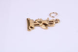Cactus Tree Charm, Made from Solid Cast Yellow Gold, British Hallmarked