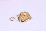 Love Band Charm, Traditional Charm, Made from Solid Cast Yellow Gold, British Hallmarked, Complete with Attachment Link