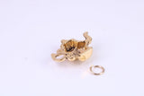 Teapot Charm, Made from Solid Cast Yellow Gold, British Hallmarked, Complete with Attachment Link