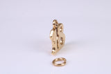 18th Birthday Charm, Made from Solid Cast Yellow Gold, British Hallmarked, Complete with Attachment Link