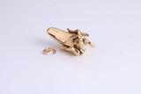 Banana Charm, Traditional Charm, Made from Solid Yellow Gold, British Hallmarked, Complete with Attachment Link