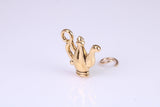 Teapot Charm, Made from Solid Cast Yellow Gold, British Hallmarked, Complete with Attachment Link